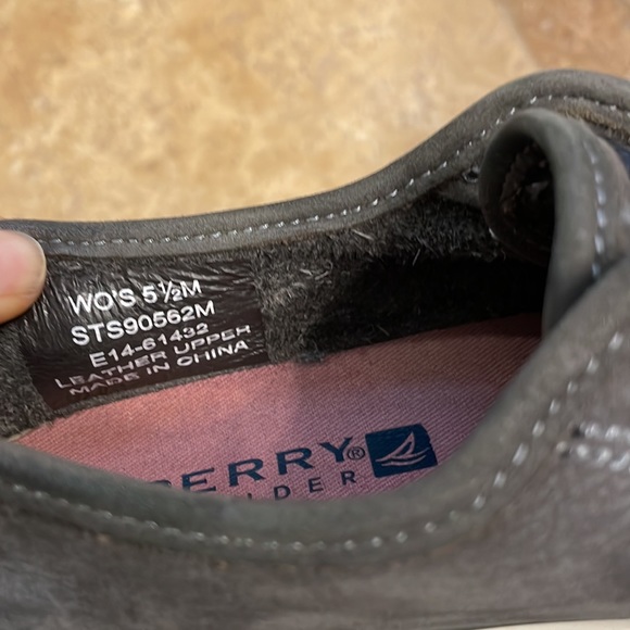 Sperry leather Crest Vibe in grey 5.5 - Picture 5 of 6